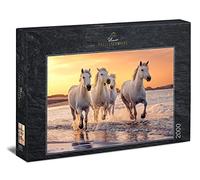 Ulmer Puzzleschmiede - Puzzle cavalli Camargue - Puzzle da 2000 pezzi - Il cavallo bianco in natura in Camargue, Provenza, Francia meridionale