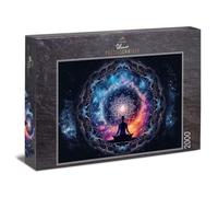 Ulmer Puzzleschmiede - Puzzle "Chakra" - Puzzle intenso da 2000 pezzi per adulti - motivo meditativo con simbolo mandala, energia dell'universo