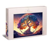 Ulmer Puzzleschmiede - Puzzle da 1000 pezzi Albero della Vita - Meraviglioso disegno di puzzle dell'albero della vita - Un fantastico puzzle da 1000 pezzi per adulti