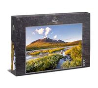 Ulmer Puzzleschmiede - Puzzle da 1000 pezzi "Parco Nazionale Sarek" - Selvaggio nordico, tundra autunnale e grande panorama nel Parco Nazionale in Svezia - Qualità Puzzle Made in Germany