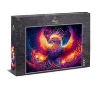 Ulmer Puzzleschmiede - Puzzle da 1000 Pezzi 'Phoenix' - Il Mitico Uccello Come Motivo della Collezione Farben & Fantasy - Qualità Made in Germany