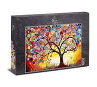 Ulmer Puzzleschmiede - Puzzle da 1000 pezzi "Sinfonia dei germogli giovani", motivo albero meravigliosamente creativo come puzzle originale da 1000 con modello di scatola anche per principianti - Made