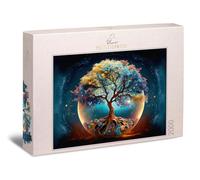 Ulmer Puzzleschmiede - Puzzle da 2000 pezzi "Albero della vita mitico" - Motivo puzzle spirituale con l'albero della vita come simbolo di forza, salute e immortalità