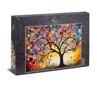 Ulmer Puzzleschmiede - Puzzle da 2000 pezzi "Sinfonia dei giovani gemme" - motivo albero meraviglioso creativo come originale puzzle da 2000 con modello di scatola - anche per principianti