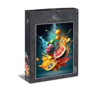 Ulmer Puzzleschmiede - Puzzle 'Fast Fruit' Con 1000 Pezzi - Originale a Tema Nutrizione Sana, Con Frutti Colorati e Colori Intensi - Made in Germany