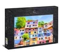 Ulmer Puzzleschmiede - Puzzle "Hundertwasser-Haus" - Puzzle da 2000 pezzi - La casa colorata dell'artista Friedensreich Hundertwasser a Vienna, Austria come motivo puzzle colorato