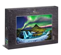Ulmer Puzzleschmiede - Puzzle "Kirkjufell" - puzzle 1000 pezzi - Aurora boreale sopra il famoso monte Kirkjufell in Islanda