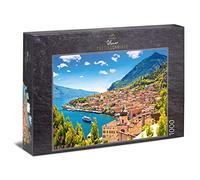 Ulmer Puzzleschmiede - Puzzle "Lago di Garda" - Motivo paesaggistico del lago di Garda con il villaggio di Limone. Lombardia, Nord Italia