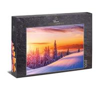 Ulmer Puzzleschmiede - Puzzle "mattina d'inverno" - Classico puzzle da 1000 pezzi - paesaggio invernale nel mattino - un gioco con luce e ombre per ambiziosi puzzle della natura