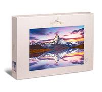 Ulmer Puzzleschmiede - Puzzle "Monte Cervino" - Puzzle classico da 1000 pezzi - splendido paesaggio delle Alpi Walliser, Zermatt, Svizzera