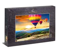 Ulmer Puzzleschmiede - Puzzle "Nel cielo sopra la Thailandia" - Motivo puzzle esotico, volo in mongolfiera sulle montagne della Thailandia, Asia