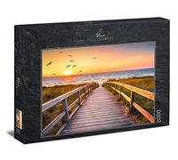 Ulmer Puzzleschmiede - Puzzle per ora serale su Sylt - Puzzle da 2000 pezzi - Motivo Mare del Nord con tramonto sulle dune sulla spiaggia di Sylt, Germania