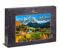 Ulmer Puzzleschmiede - Puzzle "Santa Maddalena" - puzzle 1000 pezzi - un pittoresco villaggio di montagna di fronte al panorama del Gruppo delle Odle presso Bolzano in Alto Adige