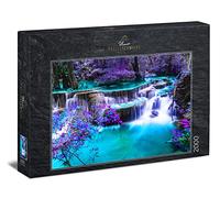 Ulmer Puzzleschmiede - Puzzle 'Secret Place' da 2000 Pezzi - Cascata Notturna Con Colori Mistici in un Luogo Nascosto in Asia