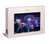 Ulmer Puzzleschmiede - Puzzle "Singapore magica" - Le luci speciali della città di Singapore con il Marina Bay Sands Hotel