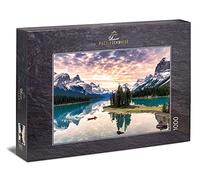 Ulmer Puzzleschmiede - Puzzle "Solitudine" - il paesaggio solitario al lago Maligne nel parco nazionale di Jasper in Canada