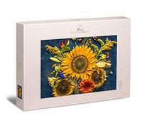 Ulmer Puzzleschmiede - Puzzle "Tarda estate" - Motivo puzzle con girasoli come motivo di fioritura autunnale