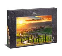 Ulmer Puzzleschmiede - Puzzle "Toscana" - Immagine pittoresca della Toscana - Italia di sera