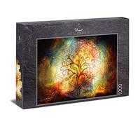Ulmer Puzzleschmiede - Puzzle "Tree of Life" - L'albero della vita come sofisticato puzzle da 1000 pezzi - L'albero del mondo Yggdrasil incarna il cosmo - Made in Germany