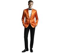 Ulnomio Uomo 2 Pezzo del Vestito Set Picco Risvolto Giacca One Button Tux Vestito di Pantaloni Banchetto del Partito