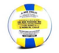 Uloveido A mia figlia pallavolo, a mio figlio calcio, palloni da gioco per interni all'aperto regalo di ispirazione sportiva (A MIO FIGLIO-pallavolo)