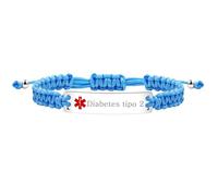 Uloveido Braccialetto personalizzato con nome identificativo medico per donne o uomini Y3944, Acciaio inossidabile Poliestere, Senza Gemstone