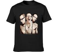 ULPUDFAO Chester Bennington Love Legends Unisex T-Camicie e T-Shirt Printed Tee Graphic Top Men Black Camicie e T-Shirt(Medium)