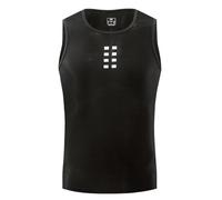 ULPUDFAO Gilet da Ciclismo Estivo da Uomo, Strato di Base in Rete Fresca Senza Maniche, Ultraleggero, Traspirante, Anti-Odore, Magliette da Ciclismo - sottomaglie per Corsa, Palestra,Black-3XL