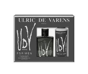 Ulric De Varens UDV Black da uomo Eau De Toilette Spray 100ml Set 2 Pieces