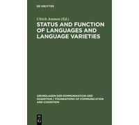 Ulrich Ammon Status and Function of Languages and Language Va (Copertina rigida)