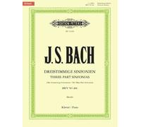 Ulrich Bartels Three-part Sinfonias Inventions Bwv 787-801 for Pian (Tascabile)