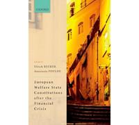 Ulrich Becker European Welfare State Constitutions after the (Copertina rigida)