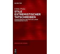 Ulrike Preiss Stile extremistischer Tatschreiben (Copertina rigida)