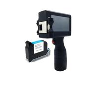 ULROKHKUL Stampante portatile, Stampante a getto d'inchiostro portatile con touch screen da 4,3 pollici, stampante for codici QR/etichette, a USB, inchiostro 12,7(1 printer 1 Ink)