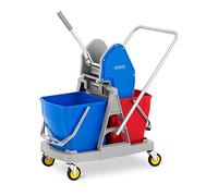 ulsonix Carrello Pulizie Professionale Con Secchio Lavapavimenti Doppio E Strizzatore UNICLEAN 11 (40 litri, Plastica)