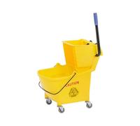 Secchio lavapavimenti con strizzatore - 24 L Carrello per pulizie carrello per l