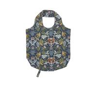 Ulster Weavers Borsa per la spesa vintage con fiori (61 x 46 cm), design William Morris, 100% poliestere, borsa per il pranzo, borsa per la spesa pieghevole, borsa per la spesa riutilizzabile, Blu,