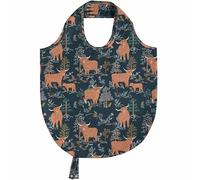 Ulster Weavers Borsa tote pieghevole Connie the Cow Medium in Navy