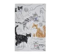 Ulster Weavers - Strofinaccio Con Gatti Dipinti a Pennello (74 x 48 cm) - 100% Cotone - Lavabile - Accessori per la Cucina - Regali