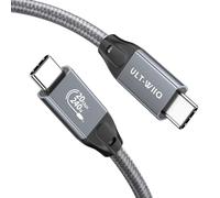 ULT-WIIQ 240W PD 3.1 Cavo USB C a USB C 3.2 Gen 2x2 Ricarica Rapida 20Gbps Ad Alta Velocità Trasferimento Dati 4K@60Hz Video Nylon Intrecciato Cavo USB C per iPhone 15 Pro MacBook Samsung 2M