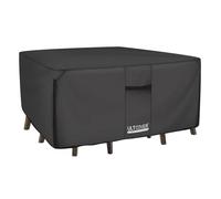 ULTCOVER Copertura quadrata resistente per tavolo e sedie da patio in tela resistente 600D, impermeabile, per uso generico, 269,2 cm, nero