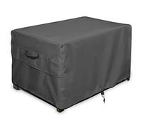 ULTCOVER Patio Deck Box Storage Bench Cover - Waterproof Outdoor Rettangular Fire Pit Table Covers 64 x 30 pollici, nero