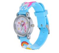 ULTECHNOVO 1 Orologio per Bambine, con Cinturino in Silicone E Design | Orologio da Polso con Quadrante Facile da Leggere per Bambine Dai 3 Ai 10 Anni, con Arcobaleno, Perfetto per La Scuola,