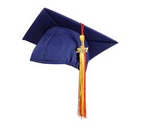 ULTECHNOVO 1 Pz 2021 Berretto Da Scapolo Cappelli Da Laurea in Carta Cappello Da Laurea Laureato Cappello Accademico Cap Di Laurea Per Giudice Navy Intrecciata Colore Casuale