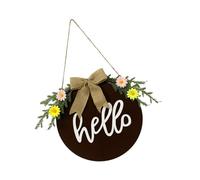 ULTECHNOVO 1 Pz. Ghirlanda Wall Decor Easter Decoration Party Adorn portabiti Clothes Rack Saluto Decorazioni sospese Decorazione da Appendere alla Porta Arredamento di Benvenuto di Legno