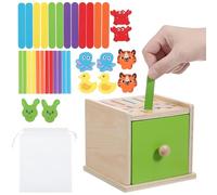 ULTECHNOVO 1 Set Di Giocattoli In Legno Per L'Abbinamento Dei - Giocattolo In Legno Montessori Per L'Abbinamento Delle Forme Per I Più Piccoli - Gioco Di Ordinamento Dei