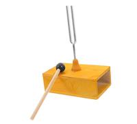 ULTECHNOVO 1 Set forcella dello stelo forchetta forcella di legno Strumento musicale per diapason per risonanza strumenti a percussione Kit modello di esperimento di fisica fai-da-te