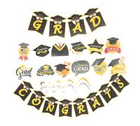 ULTECHNOVO 1 Set Il cappello del dottore tira la bandiera lascia Laurea complimenti decorazioni per feste di ballo classe del 2023 turbinii pendenti ornamento pendenti pvc