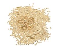 ULTECHNOVO 1 Set Ornamenti in Metallo Torta Decorativa Cospargere Decorazioni Per Torte Per Donne Granelli Di Torta Spruzzi Decorativi Cospargere Di Cupcake Fai Da Te D'oro Amido
