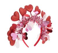 ULTECHNOVO 10 Pezzi Fascia D'amore Accessori Di Cupido Fascia Cuore Fasce Per Per Le Donne Accessori Per Colpi Di Cuore Tessuto Rosso